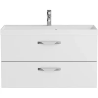 Тумба под раковину BelBagno Aurora AURORA-900-2C-SO-BL 89,6 см, подвесная, Bianco Lucido