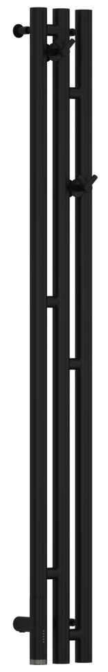 Полотенцесушитель электрический 1200x106 черный матовый МЭМ левый Сунержа Терция 3.0 31-5844-1211