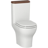Унитаз-компакт Opadiris Палермо OS24723N безободковый, с сиденьем микролифт, белый/светлый орех