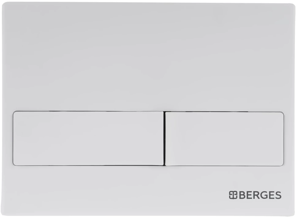Кнопка смыва Berges Novum L4 040014 для инсталляции, белый матовый