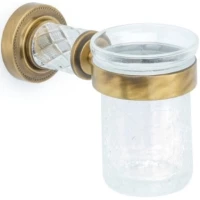 Стакан для зубных щеток Boheme Murano Cristal 10904-CRST-BR настенный, бронза