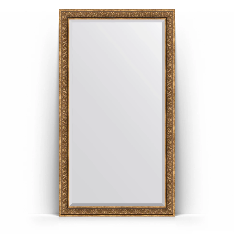 Зеркало напольное 114x204 см вензель бронзовый Evoform Exclusive Floor BY 6171 зеркало 79x106 см вензель бронзовый evoform exclusive g by 4206