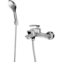 Смеситель для ванны Knotlor Finesse KN-42 с душевым гарнитуром, хром 