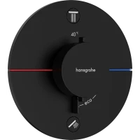 Термостат для ванны Hansgrohe ShowerSelect Comfort S 15554670 встраиваемый, черный матовый