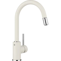 Смеситель для кухни Blanco Mida-S 526968 с выдвижным изливом, мягкий белый