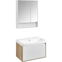 Комплект мебели дуб эльвезия/белый глянец 71 см Акватон Либерти 1A279801LYC70 + 1WH501628 + 1A252202SD010