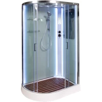 Душевая кабина 120x80x220 см Deto A102RLED прозрачное