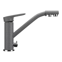 Смеситель для кухни с подключением к фильтру Ulgran темно-серый U-010-309