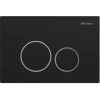 Кнопка смыва Allen Brau Priority 9.20001.31 для инсталляции, черный матовый/хром/черный матовый