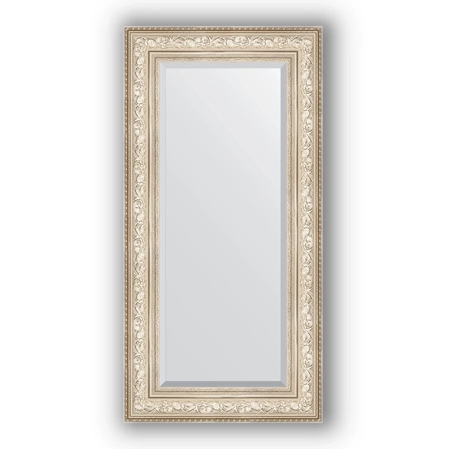 Зеркало 60x120 см виньетка серебро Evoform Exclusive BY 3504 зеркало 60x120 см барокко серебро evoform exclusive by 3502