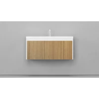 Тумба белый матовый/шатанэ 99,1 см Velvex Klaufs tpKLA.100.1Y.NEW-617.216