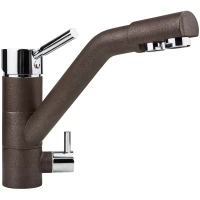 Смеситель для кухни с подключением к фильтру шоколад Ukinox UM1391 - 93