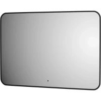 Зеркало Defesto Aura DF 2979RH 100x70 см, с LED-подсветкой, сенсорным выключателем, диммером, черный матовый