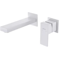 Смеситель для раковины Abber Daheim AF8212W встраиваемый, белый матовый