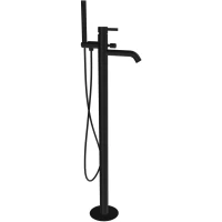 Смеситель напольный для ванны Remer Metrica MC08NO черный матовый