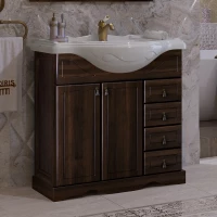 Тумба с раковиной орех антикварный 86 см Opadiris Клио