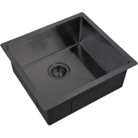 Кухонная мойка Zorg SH 4844 GRAFIT 48x44 см, графит