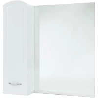 Зеркальный шкаф 68x80 см белый глянец L Bellezza Амелия 4610311002011