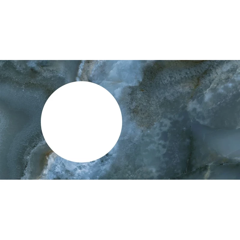 Столешница 96,8 см синий глянец для раковин встраиваемых сверху Kerama Marazzi Cono Ониче CO2.1.SG567502R\97