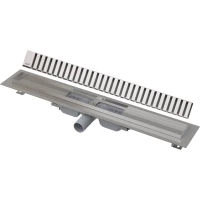 Душевой трап (лоток) AlcaPlast APZ101 Line APZ101-850 + LINE-850M 84,4 см, с решеткой, перфорированный, нержавеющая сталь