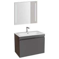 Комплект мебели темно-серый матовый 80 см Geberit Renova Plan 529.916.JK.8