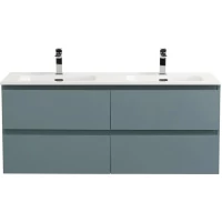 Тумба под раковину BelBagno Kraft KRAFT-1200-4C-SO-AO 120 см, подвесная, голубой матовый