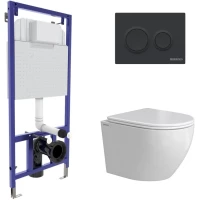 Комплект подвесной унитаз Berges Okus + система инсталляции Berges Novum O5 043390