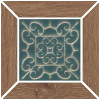 Вставка Kerama Marazzi Тровазо наборный бежевый тёмный матовый 13x13 ID155 