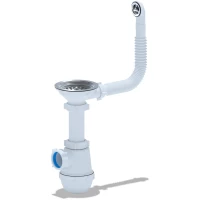 Сифон для кухонной мойки 3 1/2-40 АНИ пласт A0142S