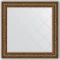 Зеркало 110x110 см виньетка состаренная бронза Evoform Exclusive-G BY 4470 - 1