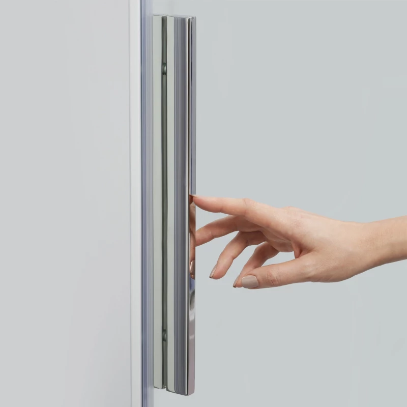 Душевая дверь раздвижная 120 см прозрачное стекло WasserKRAFT ALME 15R05