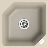 Кухонная мойка Rivelato Locus LS-50 beige scuro 50x50 см, тёмно-бежевый