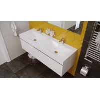 Тумба138,6 см Velvex Pulsus tp.PUL.PUL.140.2Y белый глянец