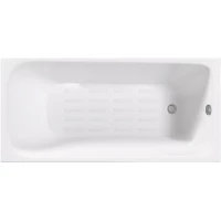 Ванна чугунная Delice Continental Plus DLR230642-AS 100x70 см, с антискользящим покрытием, белый