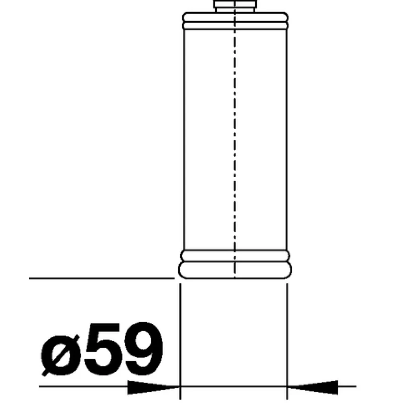 Дозатор для жидкого мыла 300 мл Blanco Lato хром/антрацит 525810