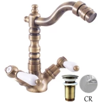 Смеситель для биде с донным клапаном Rav Slezak Morava Retro MK521.5/9