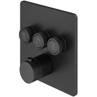 Термостат для ванны Plumberia Selection PSBOX PSB2903NO встраиваемый, черный матовый