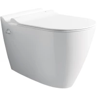 Унитаз подвесной Bien Mineral MNKA052N1VE0W3000 безободковый, с функцией биде, с сиденьем микролифт, белый