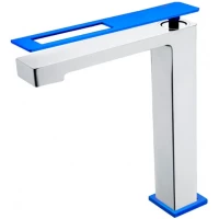 Смеситель для раковины Boheme Q 142-CRUW хром/синий