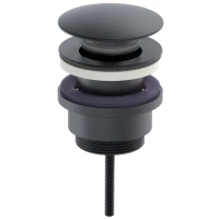 Донный клапан для раковины Wonzon & Woghand WW-88SS07-BGM универсальный, темный графит матовый