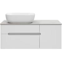 Тумба под раковину Misty Роял П-Роя-01100-011П2Я 98,5 см, подвесная, белый матовый