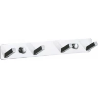 Планка с крючками Wonzon & Woghand WW-9385-4 для ванны, хром