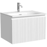 Тумба под раковину Sancos Code CD60W 59 см, подвесная, белый матовый