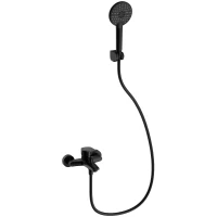 Смеситель для ванны Wonzon & Woghand WW-A30891-MB с душевым гарнитуром, черный матовый