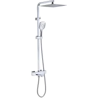 Душевая система Gappo G2418-40 300 мм, с термостатом, хром