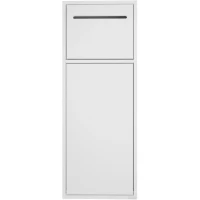 Скрытая настенная ниша Abber Nischen AN3008MW с корзиной и бумагодержателем, белый матовый