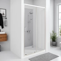 Душевая дверь Good Door Cube WTW-140-C-CH КУ00014 140 см, профиль хром, стекло прозрачное