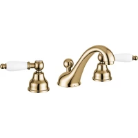 Смеситель для раковины Emmevi Deco Ceramic 121033/BR с донным клапаном, бронза