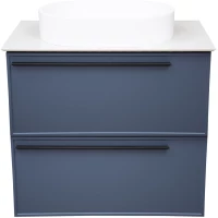 Тумба синий матовый 77,6 см La Fenice Elba Twin FNC-01-ELB-BG-80-2