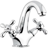 Смеситель для раковины Emmevi Deco Classic 12013/CR с донным клапаном, хром